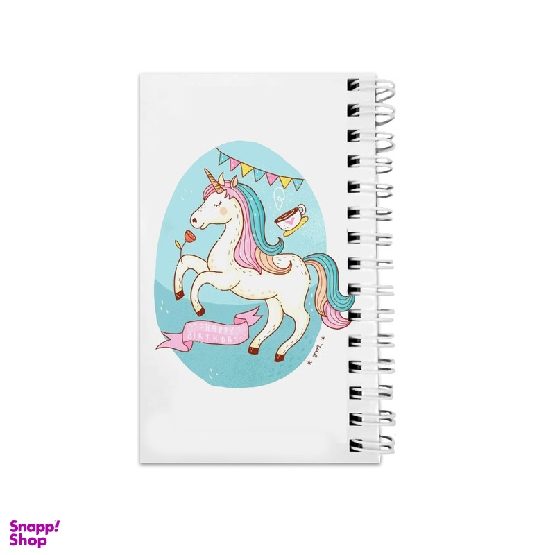 دفترچه یادداشت ۶۴ برگ مدل To Do List طرح اسب تک شاخ کد bambi57503
