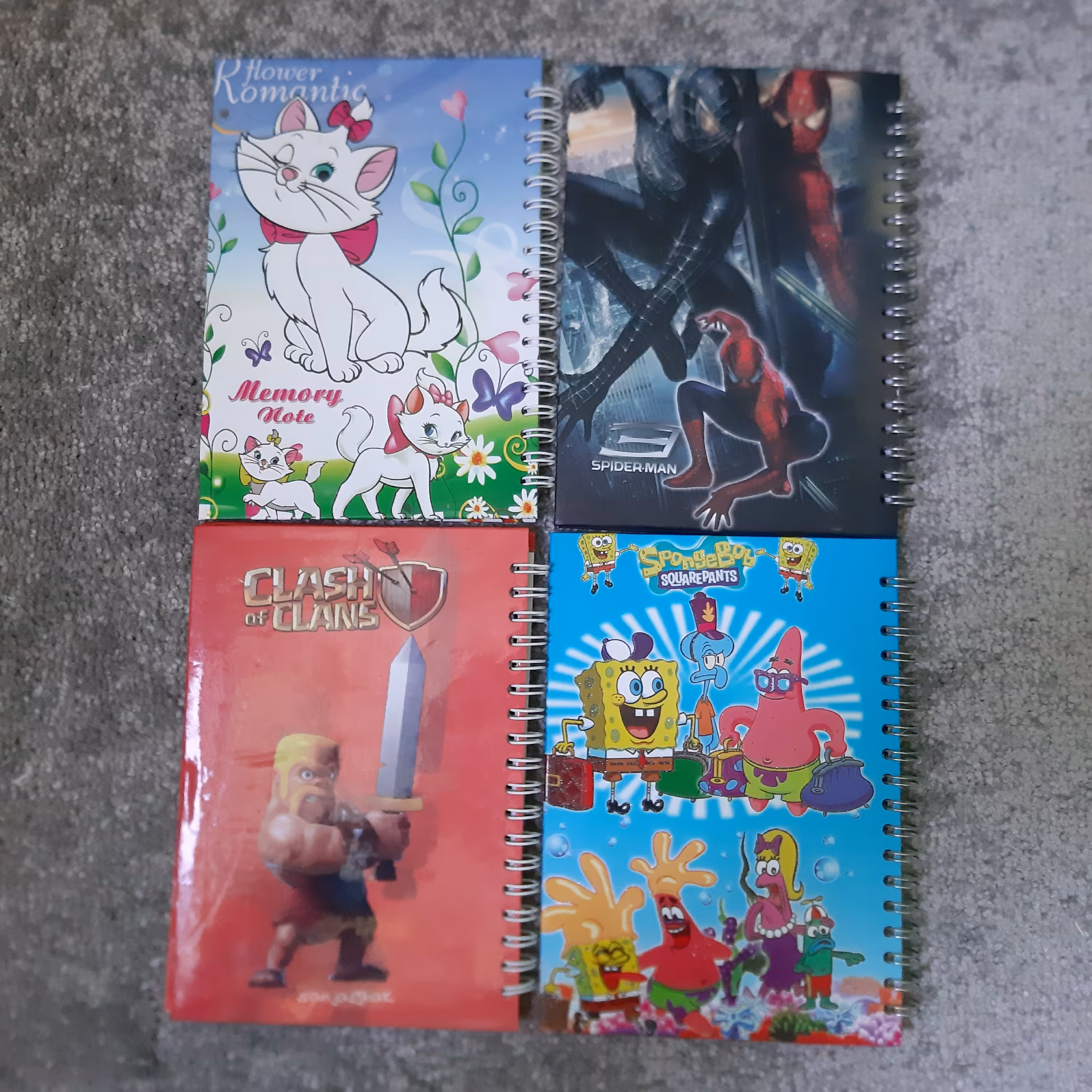 دفترچه یادداشت سیمی کوچک طلق محکم 