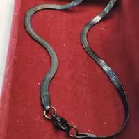 زنجیر مردانه استیل رنگ ثابت مدل ماری رنگ مشکی کد1