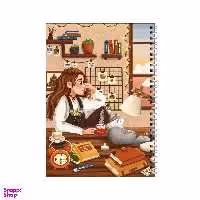 دفتر مشق 100 برگ بامبیلیپ طرح دختر و اتاق کیوت کد 4038154