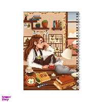 دفتر مشق 100 برگ بامبیلیپ طرح دختر و اتاق کیوت کد 4038154