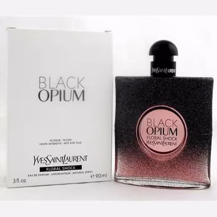 تستر عطر ادوپرفیوم زنانه ایوسن لورن بلک اوپیوم نویت بلانچ 90 میل Black Opium Nuit Blanche