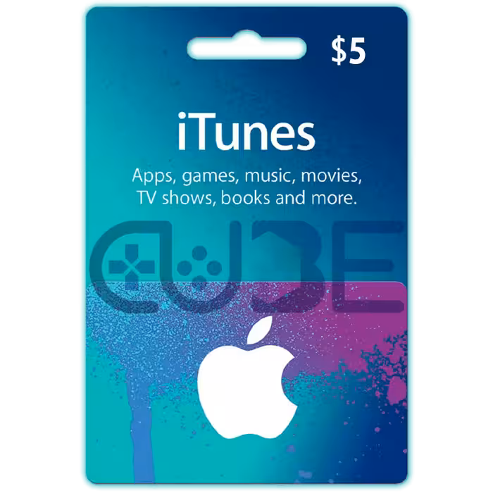 خرید گیفت کارت 5 دلاری آیتونز