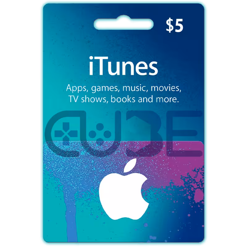 خرید گیفت کارت 5 دلاری آیتونز