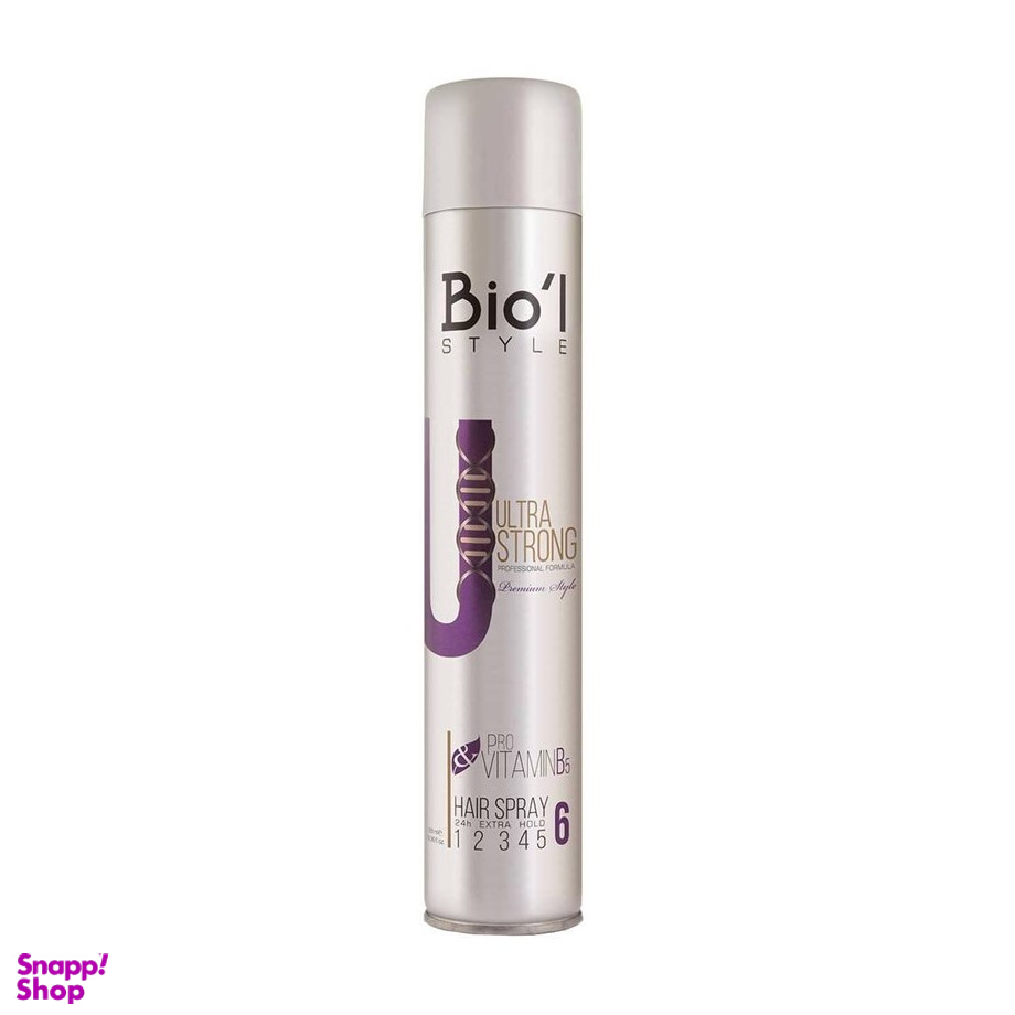 اسپری حالت دهنده مو بیول (Biol) مدل Ultra Strong حجم 300 میلی‌ لیتر