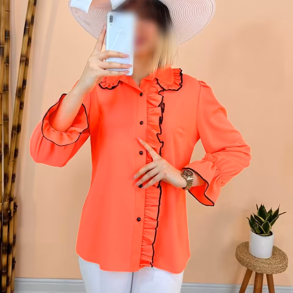 شومیز مجلسی زنانه کد 12250 الیزه ترک درجه یک