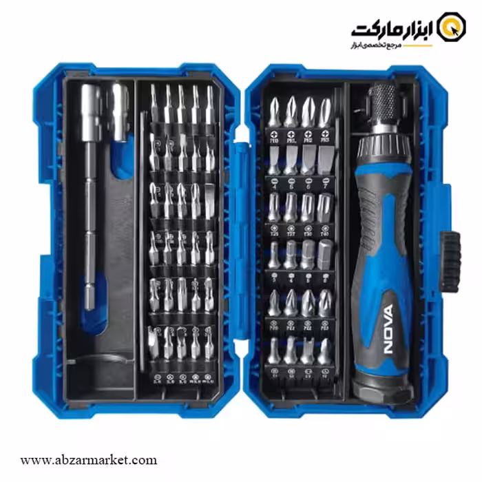 ست سر پیچ گوشتی نووا 57 عددی مدل 1364