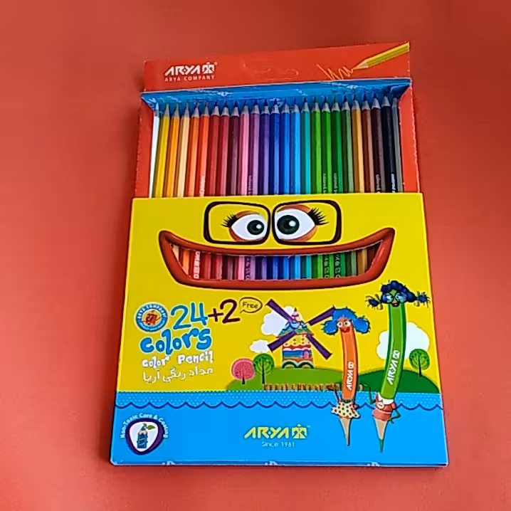 مداد رنگی 24 رنگ  آریا 