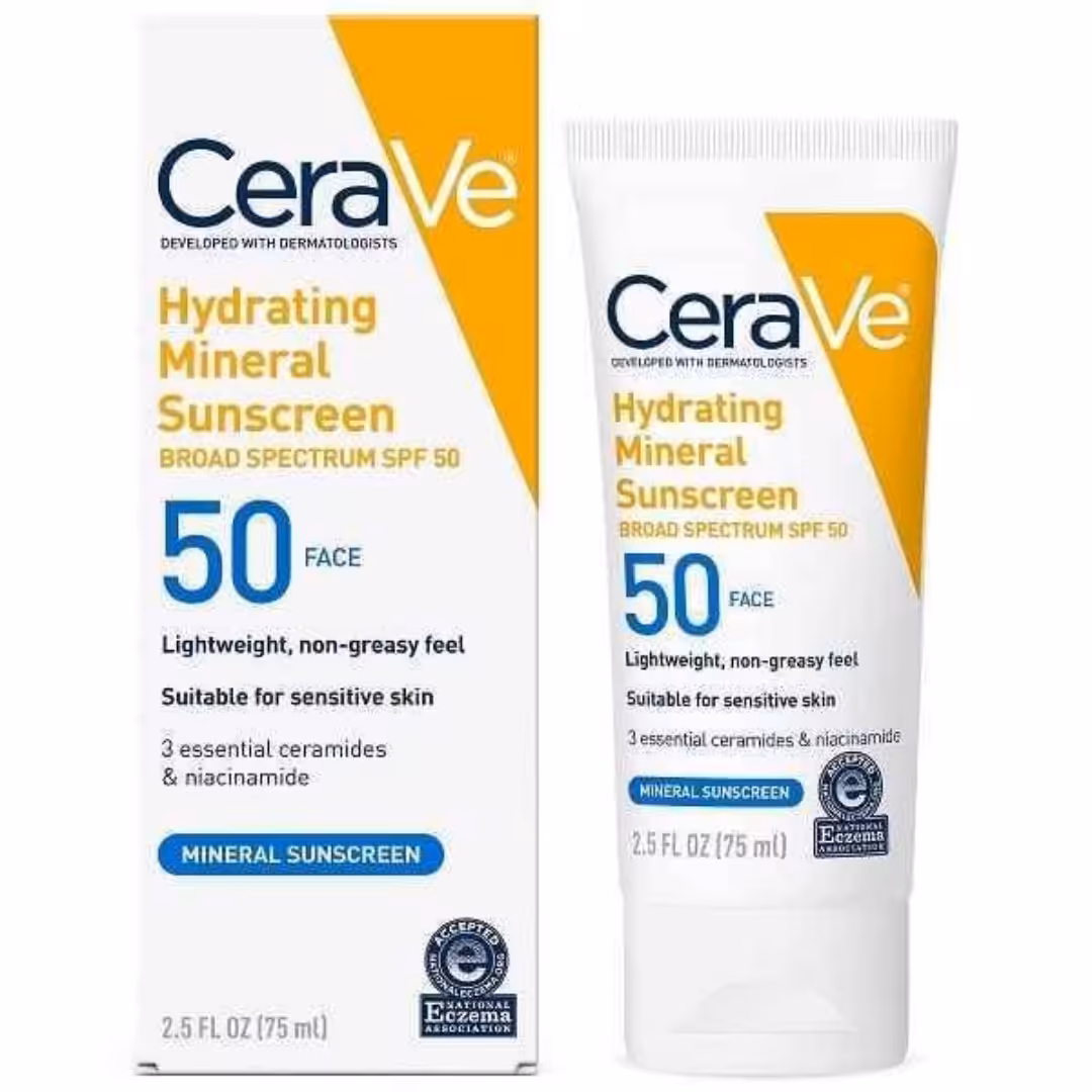 کرم ضد آفتاب بی رنگ سراوی مدل آبرسان spf 50 حجم 75میل cerave