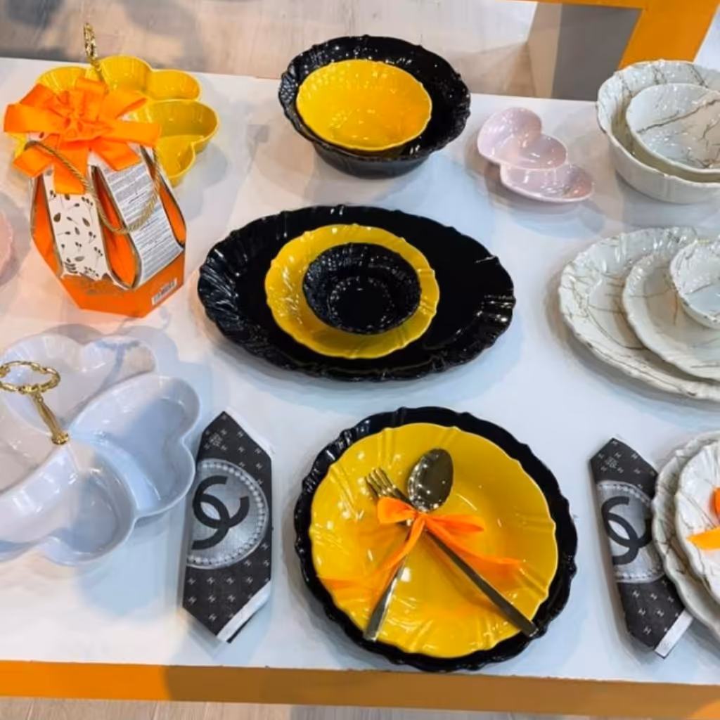 سرویس ملامین 6 نفره طرح چینی ونشکن