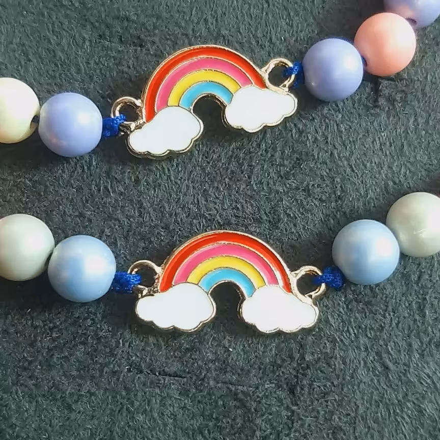 ست دستبند و گردنبند مهره مروارید 