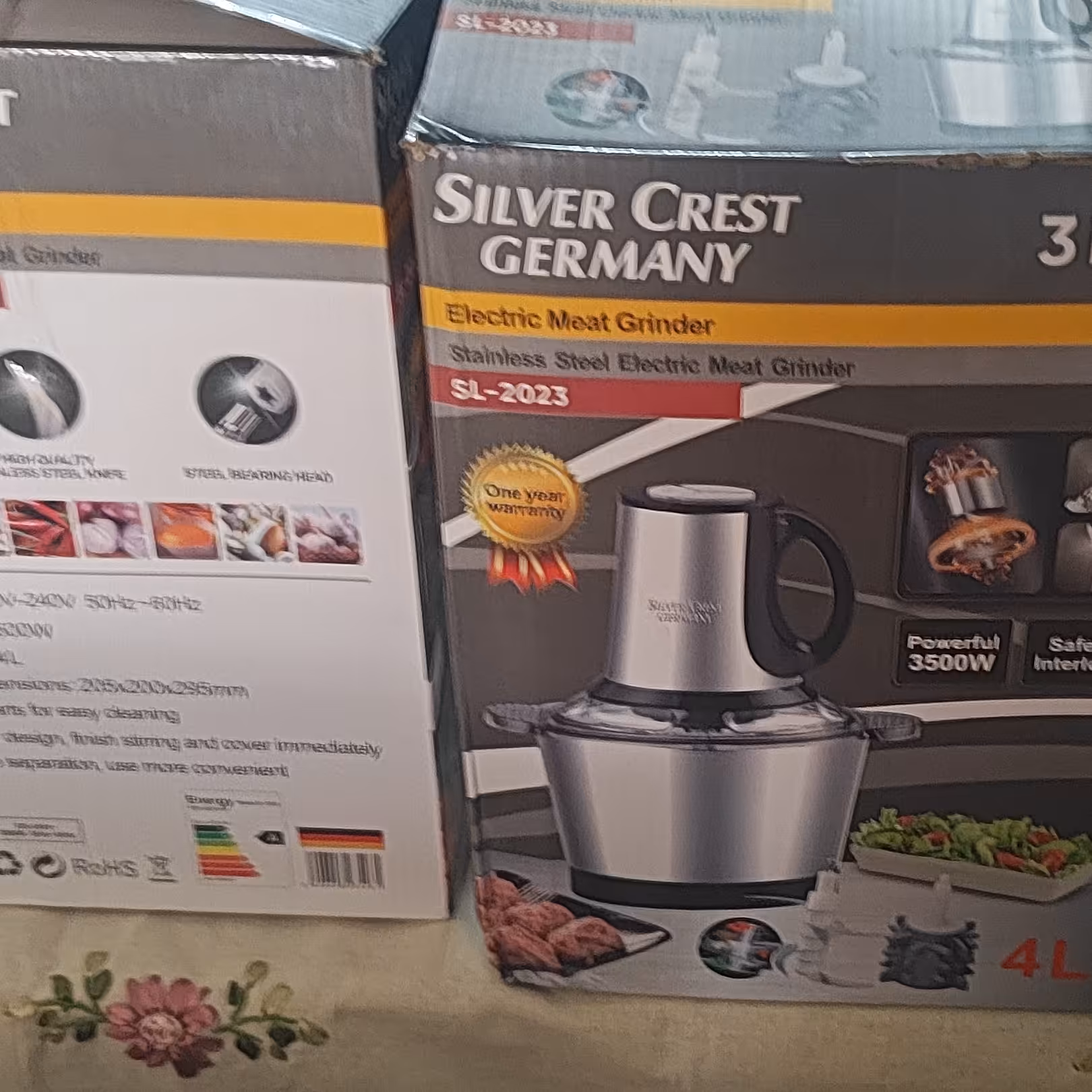 خردکن کاسه دوقلو استیل و پیرکس چندکاره سیلورکرست