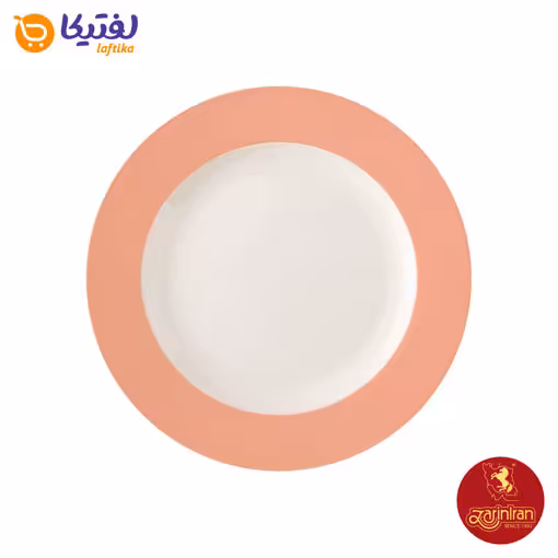 بشقاب تخت چینی زرین ایتالیا اف طرح ماربل سایز 25