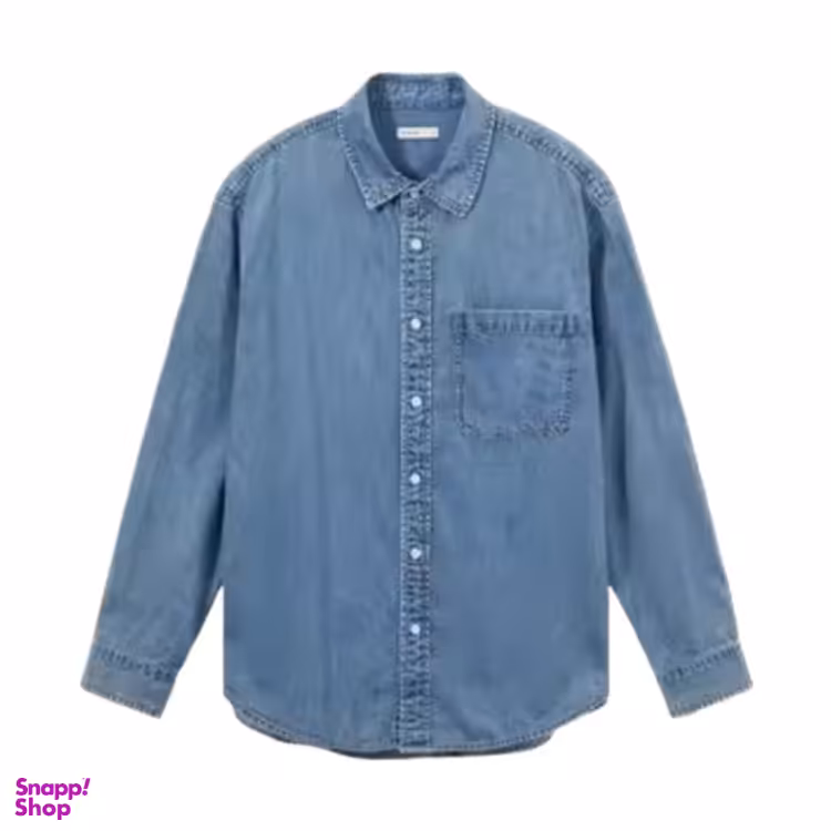 پیراهن مردانه مدل جین کد 2652 رنگ آبی روشن