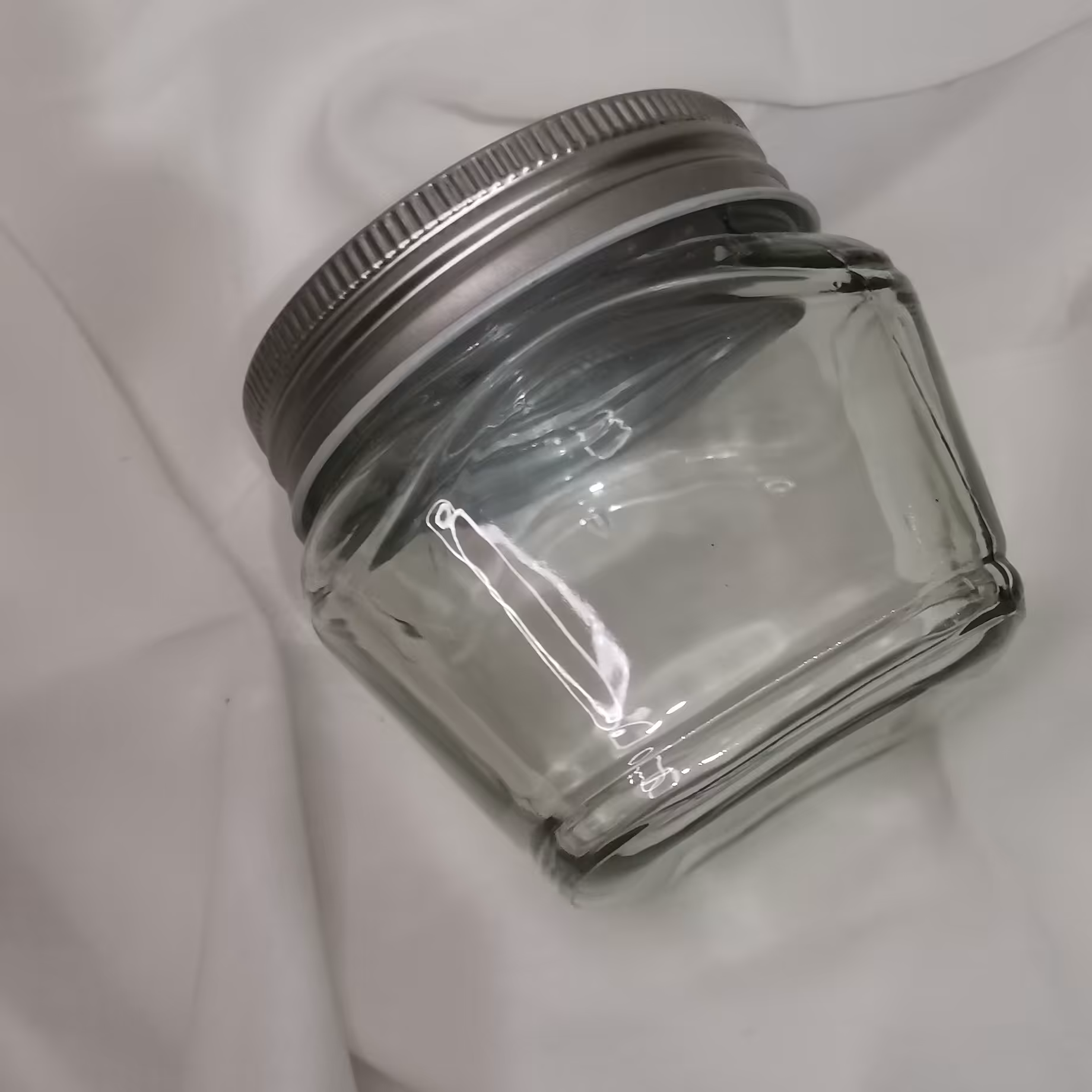 جار شیشه ای مدل 01 با درب شیشه ای