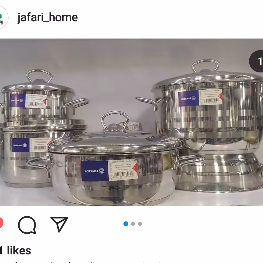 سرویس قابلمه استیل کرکماز   اصلی 