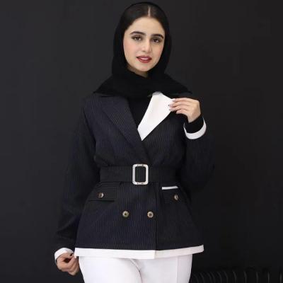مانتو کتی زنانه فاستونی مدل تکه دوزی دیپلمات