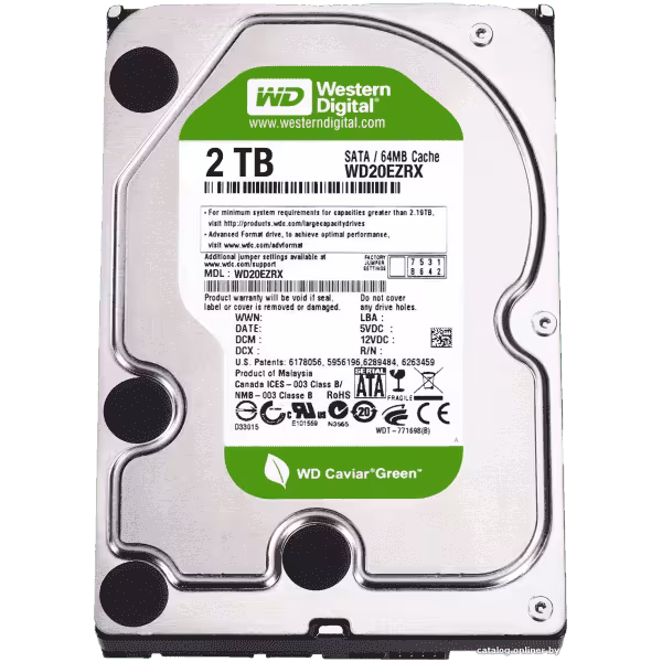 هارد کامپیوتر وسترن دیجیتال گرین 2T