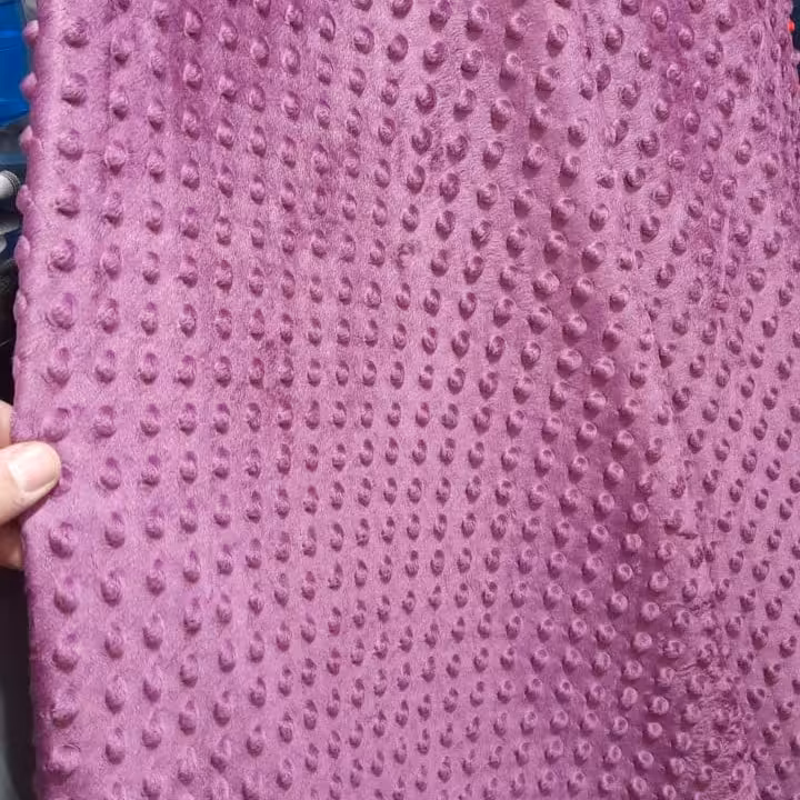 مخمل حبابی درجه یک رنگ بنفش عرض160