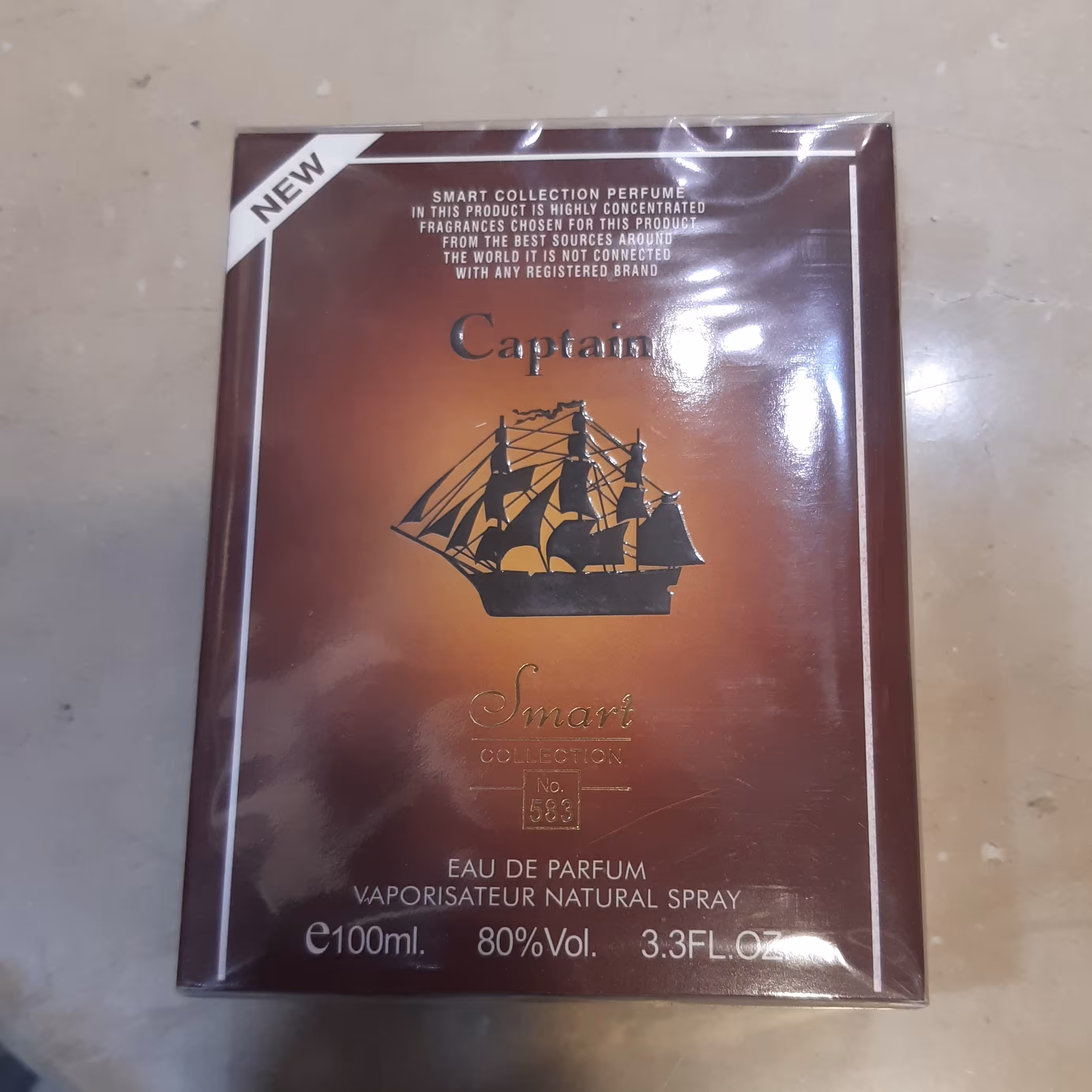 ادکلن اسمارت  کالکشن اماراتی رایحه کاپیتان بلک 100 میل  کد 583