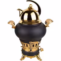 سماور گازی کروپ ست مدل ساحر رنگی کد 1028 با قوری