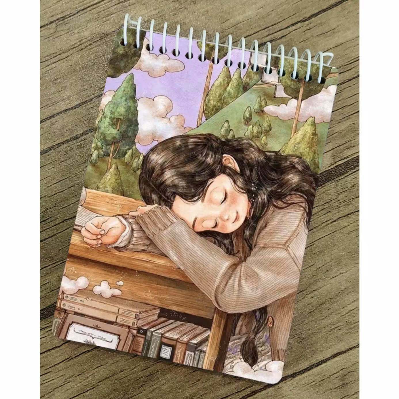 دفتر  با کاغذ کرافت طرح  دخترونه67098ملزومات بولت ژورنال و اسکریپ بوک