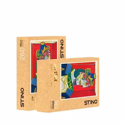 پازل شیشه ای استینو 260 تکه طرح هنرمندان (کد 22101)،(باجعبه)