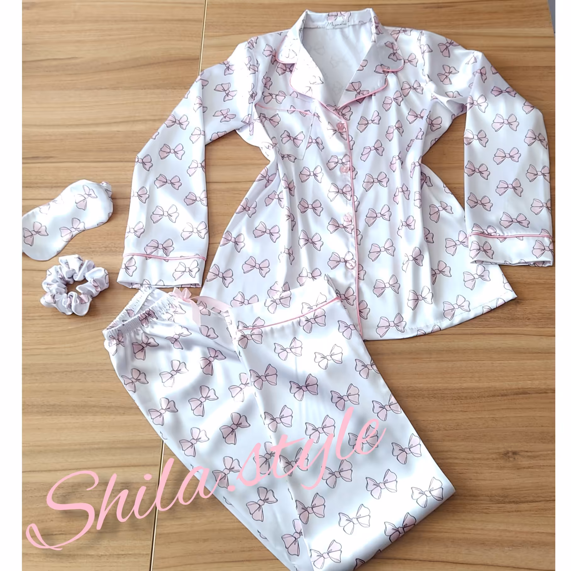 ست بلوز و شلوار یقه انگلیسی