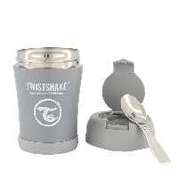 فلاسک غذا  6 ماه تویست شیک Twistshake ظرفیت 350 میلی لیتر طوسی
