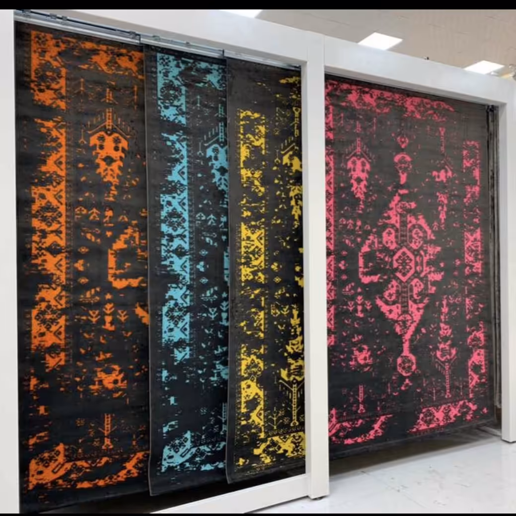 فرش  ماشینی کاشان طرح وینتیج رنگی 6 متری 420 شانه تراکم 1600