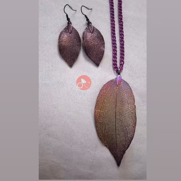 نیم ست طرح برگ