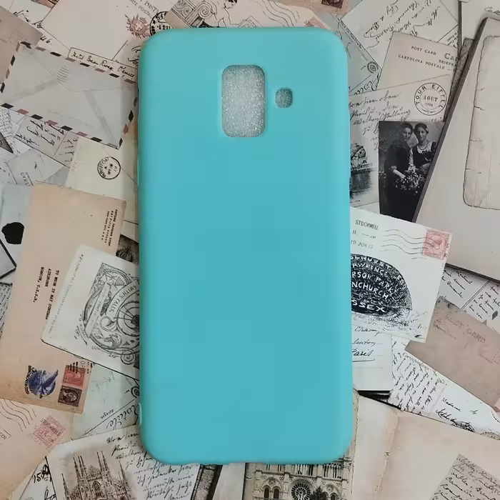 گارد - کاور - قاب ژله ای رنگ فیروزه مناسب برای سامسونگ Galaxy A6