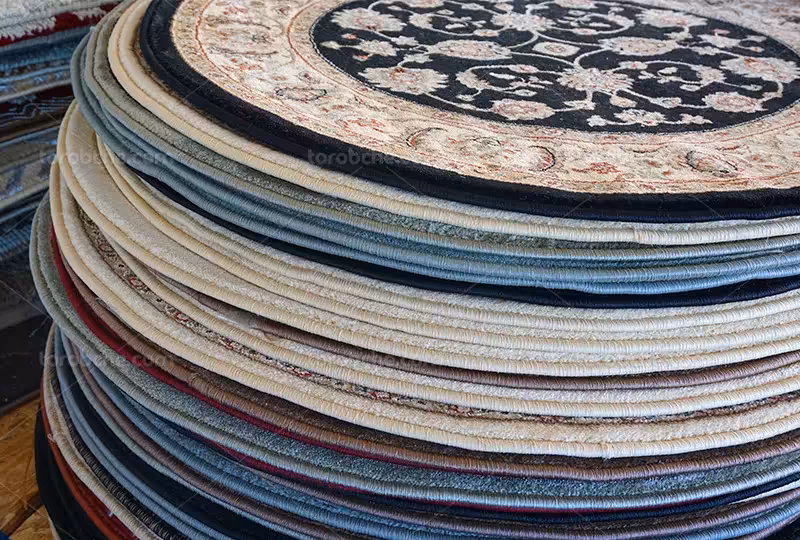 عکس فرش دایره ای | گرافیک با طعم تربچه