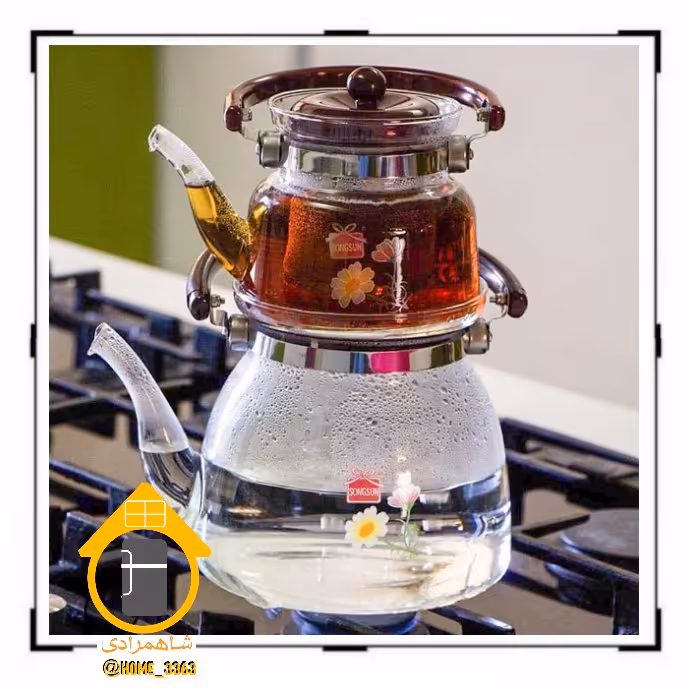 کتری قوری پیرکس شعله مستقیم  - ارسال رایگان یک روزه سراسر کشور 