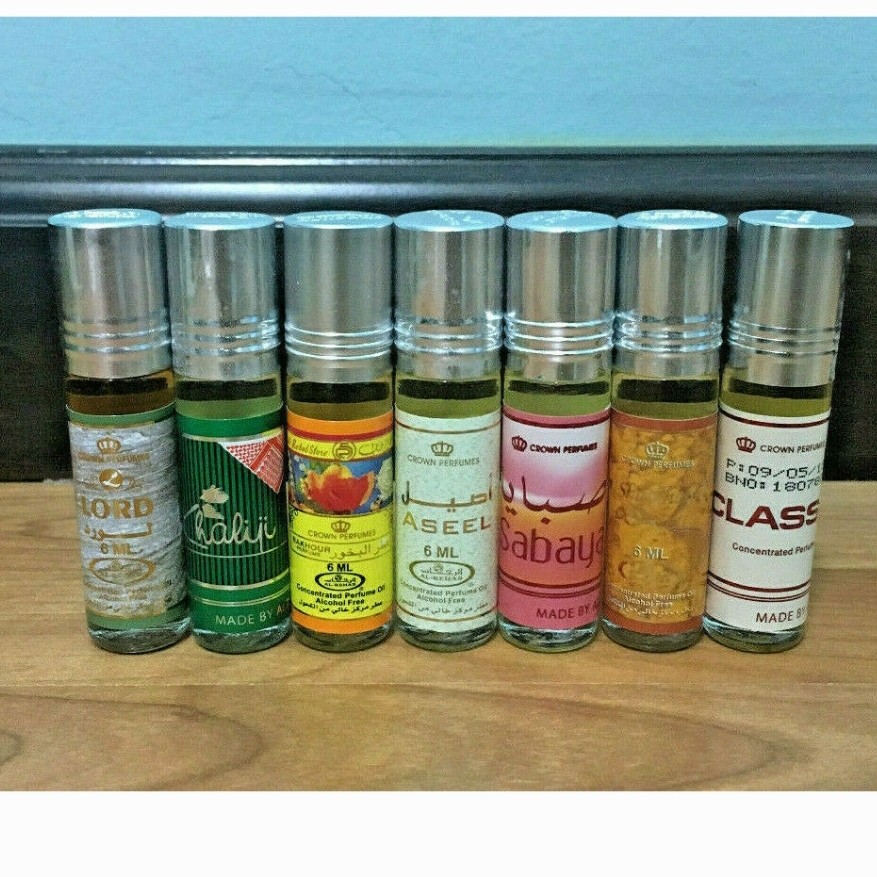 پک 6تایی عطر عربی با کیفیت عالی و قیمت مناسب با رایحه های خوشبو