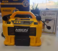 مینی کمپرسور باد سه کاره دیجیتال فندکی و برق شهری آیسون