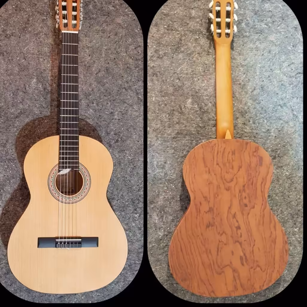 گیتار پارسی c7 کیفیت عالی چوب بویینگا افریقایی. بسیار عالی برای افراد مبتدی