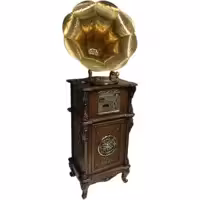 گرامافون چوبی والتر قهوه ای فول کد 3512 با ضمانت