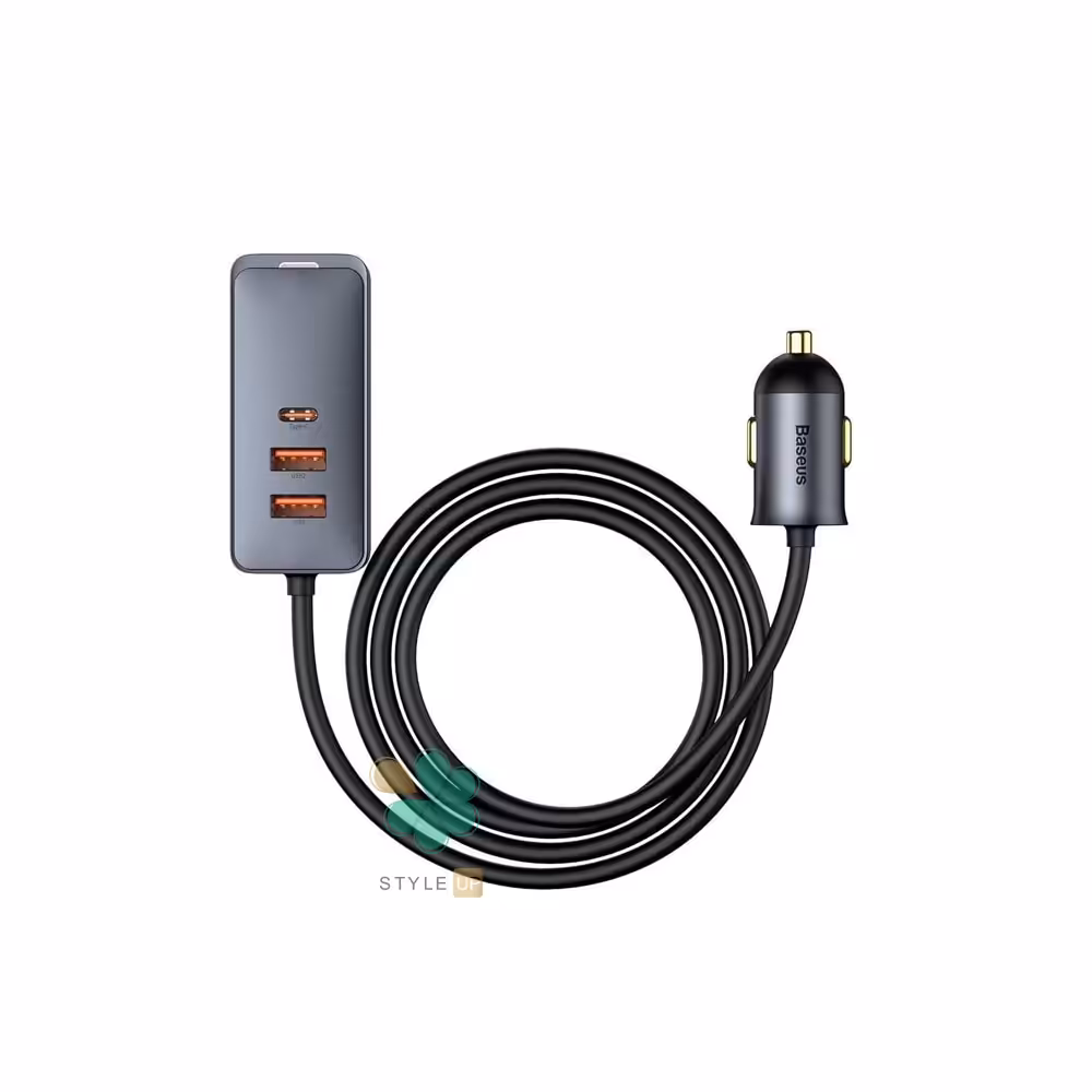 هاب 4 پورت و شارژر فندکی بیسوس مدل Baseus Share Together 120W CCBT-B0G