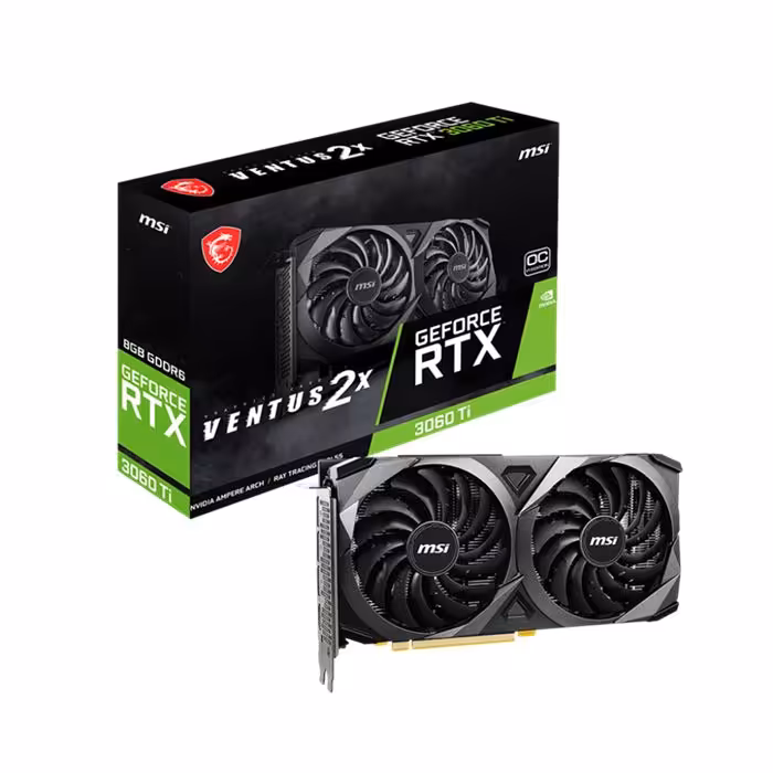 کارت گرافیک ام اس آی GeForce RTX 3060 Ti VENTUS 2X 8G OC V1 LHR