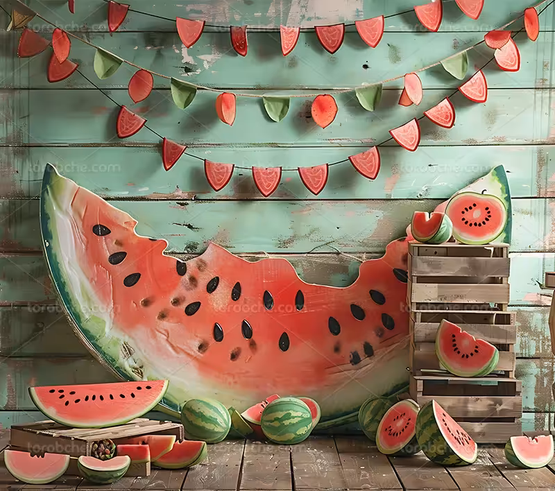 بک دراپ عکاسی شب یلدا با هندوانه | گرافیک با طعم تربچه