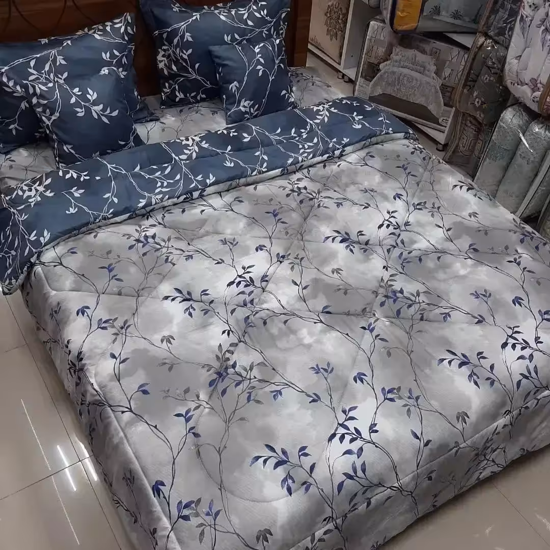 روتختی دونفره 6تیکه شامل یک لحاف یک کاورکشدارتشک یک روبالش یک روکوسن جنس پارچه میکروفایبر (هزینه ارسال به صورت پس کرایه)