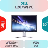 مانیتور استوک Dell E207WFPC سایز 20 اینچ  WSXGA