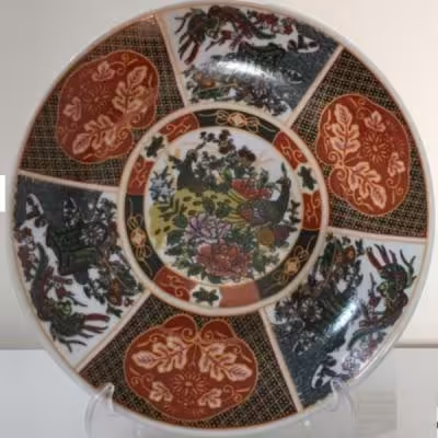 بشقاب طرح طاووس