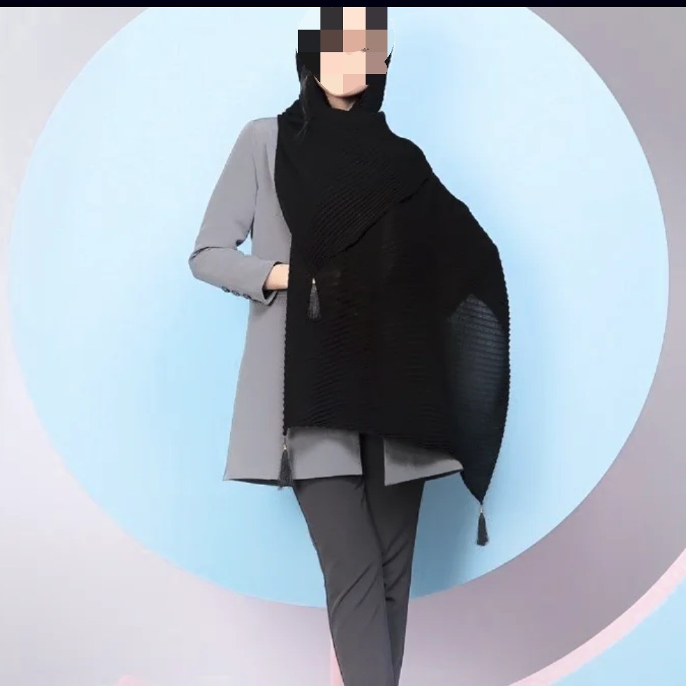 شال پلیسه کرپ