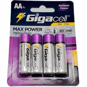 باتری قلمی گیگاسل مدل Max Power بسته 4 عددی کد:1612