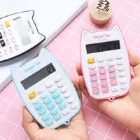 ماشین حساب فانتزی طرح گربه