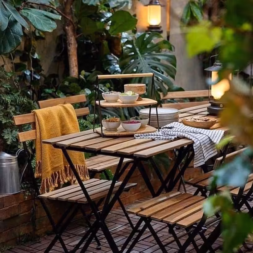 
میز و صندلی  تاشو با طرحی زیبا