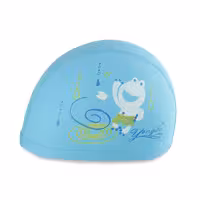 کلاه شنا بچه گانه PU – YONGBO HMK | سفید/زرد