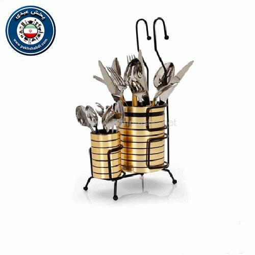 جا قاشقی آویزدار دوقلو تایلندی طلایی